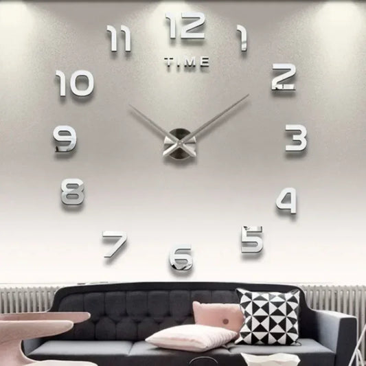 Chic 3D Mirror Wall Clock